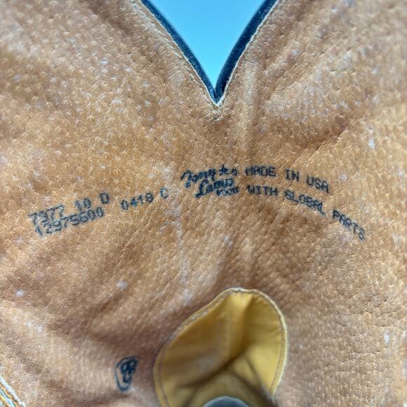 Tony Lama Jaws 7977 Cognac Rolo Leather Boots Men's 10D Western Workwear - Picture 8 of 14